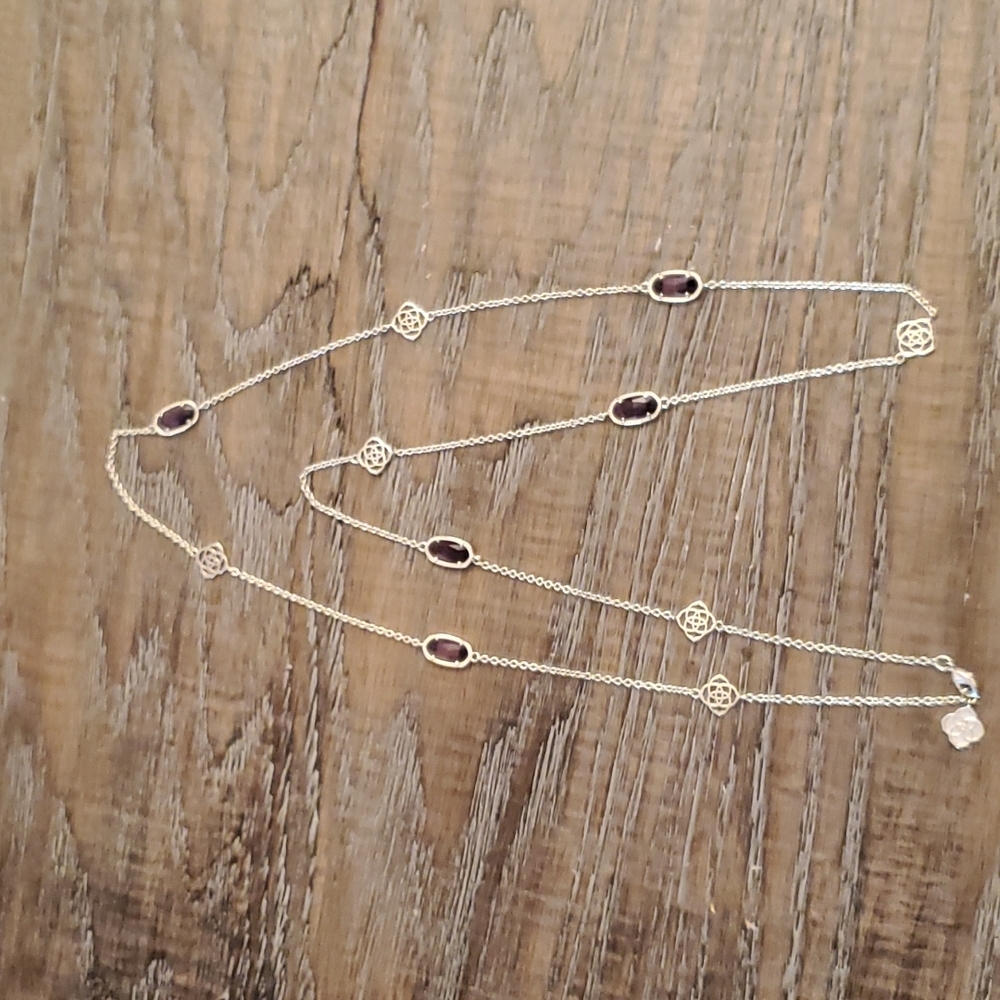 Kendra Scott Nordstrom Exclusive Purple & Gold Necklace